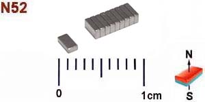 2 x 1 x  0.5mm thick